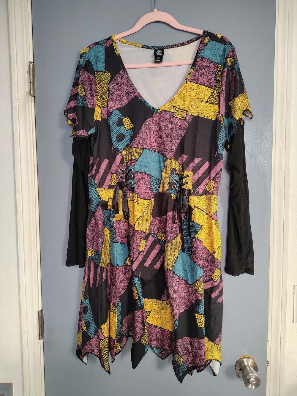 Sally Nightmare Before Christmas Long Sleeve Dress